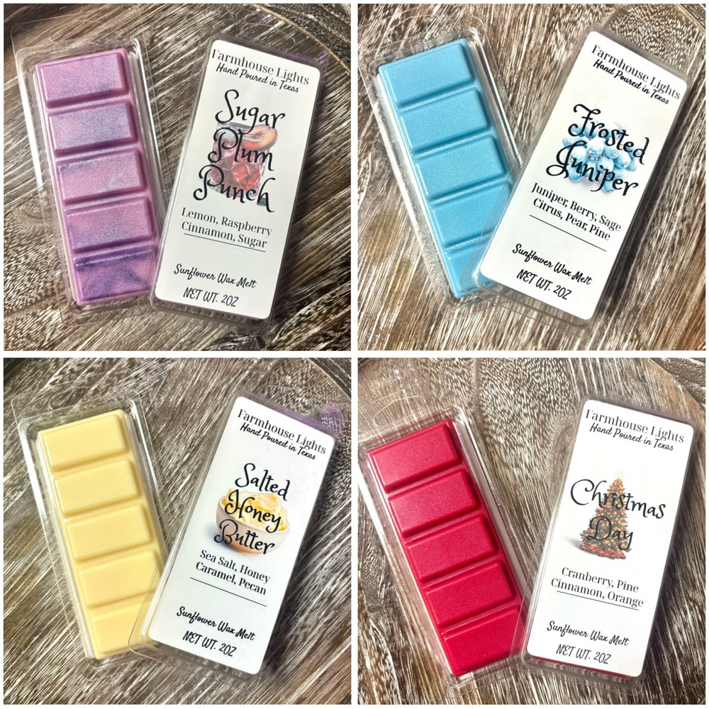 Non toxic sunflower snap bar wax melts (pick any 4 for $20)